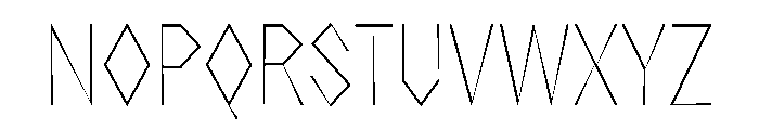 NaNRageZippXCnd Thin Font UPPERCASE
