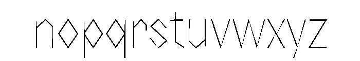 NaNRageZippXCnd Thin Font LOWERCASE