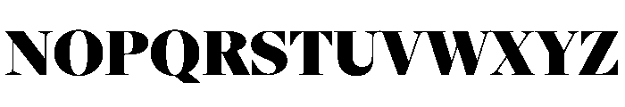 NaNSerfADisplay Black Font UPPERCASE