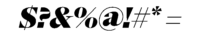 NaNSerfADisplay BlackItalic Font OTHER CHARS