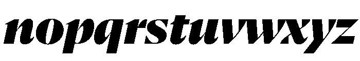NaNSerfADisplay BlackItalic Font LOWERCASE