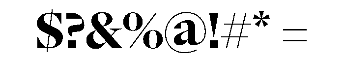NaNSerfADisplay Bold Font OTHER CHARS