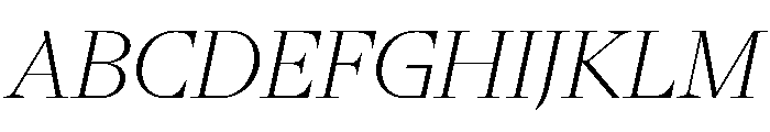 NaNSerfADisplay ExtraLightItalic Font UPPERCASE