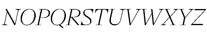NaNSerfADisplay ExtraLightItalic Font UPPERCASE