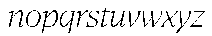NaNSerfADisplay ExtraLightItalic Font LOWERCASE