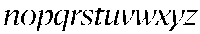 NaNSerfADisplay Italic Font LOWERCASE