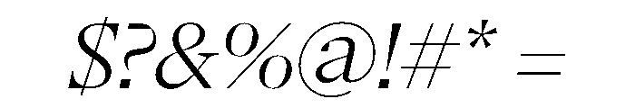 NaNSerfADisplay LightItalic Font OTHER CHARS