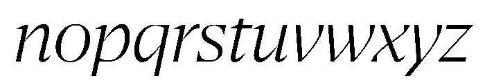 NaNSerfADisplay LightItalic Font LOWERCASE