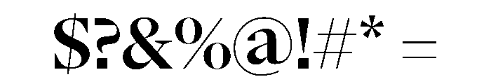 NaNSerfADisplay Semibold Font OTHER CHARS