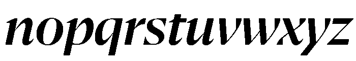 NaNSerfADisplay SemiboldItalic Font LOWERCASE