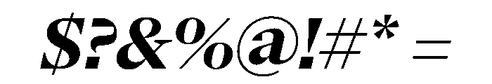 NaNSerfAHeadline BoldItalic Font OTHER CHARS
