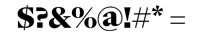 NaNSerfAHeadline ExtraBold Font OTHER CHARS