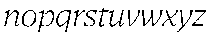 NaNSerfAHeadline ExtraLightItalic Font LOWERCASE