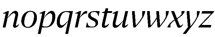 NaNSerfAHeadline Italic Font LOWERCASE