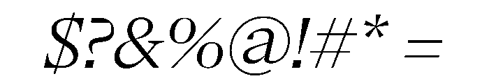 NaNSerfAHeadline LightItalic Font OTHER CHARS