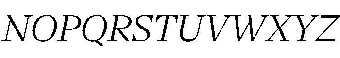 NaNSerfAHeadline LightItalic Font UPPERCASE