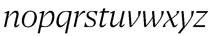 NaNSerfAHeadline LightItalic Font LOWERCASE