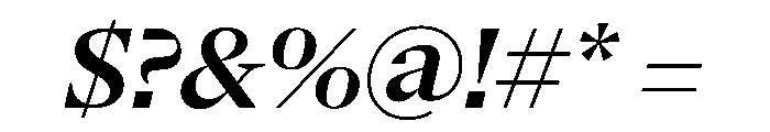 NaNSerfAHeadline SemiboldItalic Font OTHER CHARS