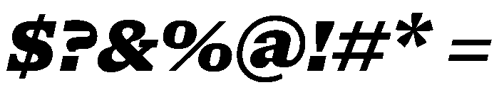 NaNSerfAMicro BlackItalic Font OTHER CHARS