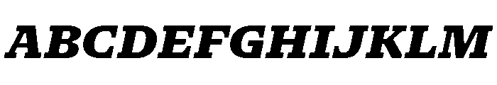 NaNSerfAMicro BlackItalic Font UPPERCASE