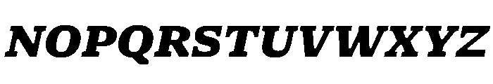 NaNSerfAMicro BlackItalic Font UPPERCASE