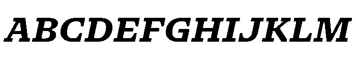 NaNSerfAMicro BoldItalic Font UPPERCASE