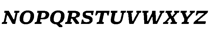 NaNSerfAMicro BoldItalic Font UPPERCASE