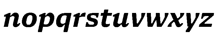 NaNSerfAMicro BoldItalic Font LOWERCASE