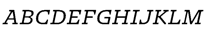 NaNSerfAMicro BookItalic Font UPPERCASE