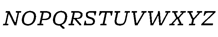 NaNSerfAMicro BookItalic Font UPPERCASE