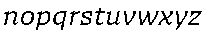 NaNSerfAMicro BookItalic Font LOWERCASE