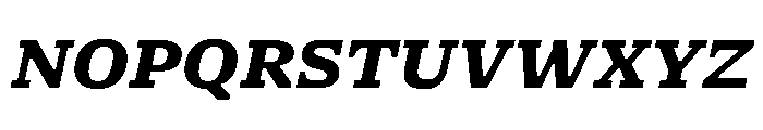 NaNSerfAMicro ExtraBoldItalic Font UPPERCASE