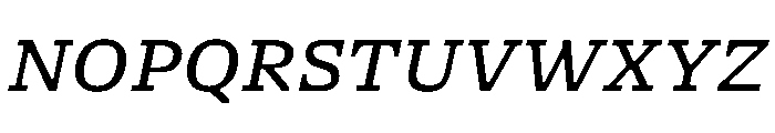 NaNSerfAMicro Italic Font UPPERCASE
