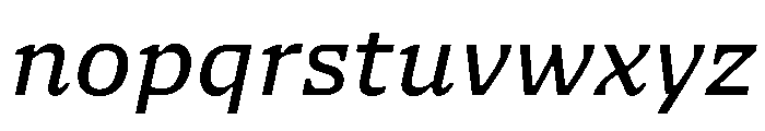 NaNSerfAMicro Italic Font LOWERCASE