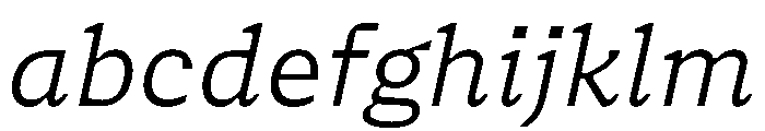 NaNSerfAMicro LightItalic FONT