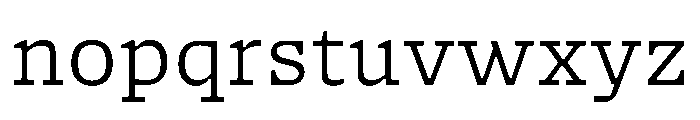NaNSerfAMicro Light Font LOWERCASE