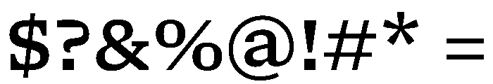 NaNSerfAMicro Medium Font OTHER CHARS