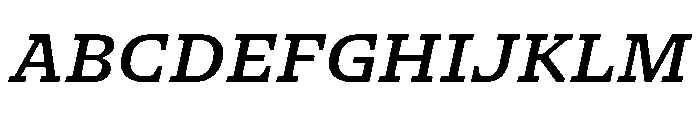NaNSerfAMicro MediumItalic Font UPPERCASE