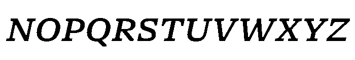 NaNSerfAMicro MediumItalic Font UPPERCASE