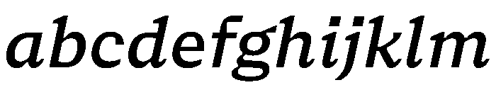 NaNSerfAMicro MediumItalic FONT