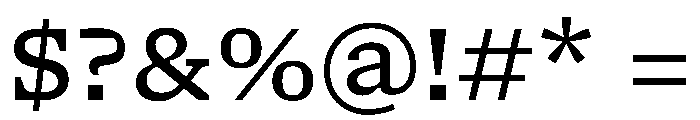 NaNSerfAMicro Regular Font OTHER CHARS