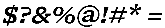 NaNSerfAMicro SemiboldItalic Font OTHER CHARS