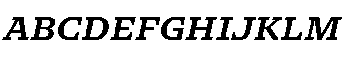 NaNSerfAMicro SemiboldItalic Font UPPERCASE
