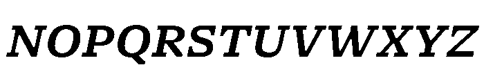 NaNSerfAMicro SemiboldItalic Font UPPERCASE