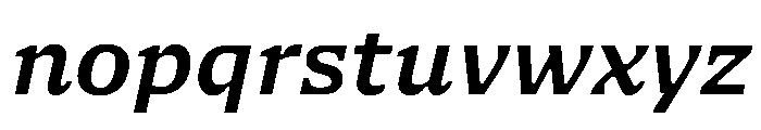 NaNSerfAMicro SemiboldItalic Font LOWERCASE