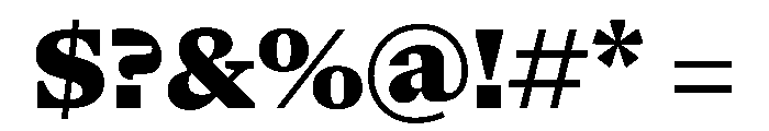 NaNSerfAText Black Font OTHER CHARS