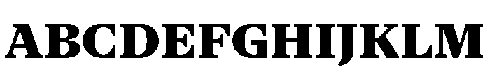 NaNSerfAText Black Font UPPERCASE