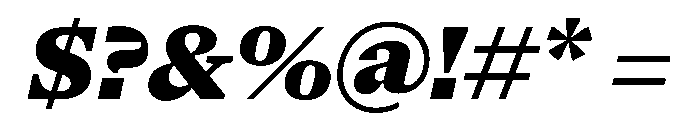 NaNSerfAText BlackItalic Font OTHER CHARS