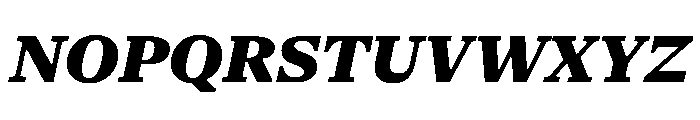 NaNSerfAText BlackItalic Font UPPERCASE
