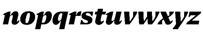 NaNSerfAText BlackItalic Font LOWERCASE